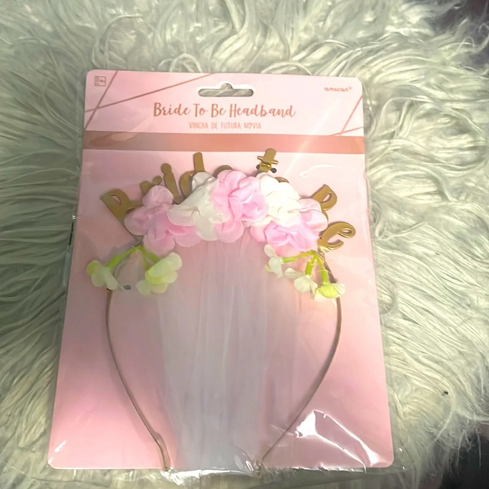 Bride to be floral headband